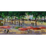 § § Cecil Rochfort D'Oyly-John (British, 1906-1993) 'Town Square in the South of France'oil on
