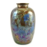 A Pilkington's Lancastrian ovoid vase, by William S. Mycock, 1923, decorated with harebells and