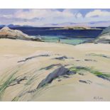 § § Robert Kelsey (Scottish, b.1949) 'Sunny beach - Iona'oil on canvassigned60 x 70cm***CONDITION