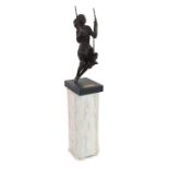 § § Sydney Harpley R.A. (British, 1927-1992), bronze, 'Girl on a Swing', signed and numbered 7/9, on