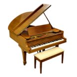 A Steinway & Sons of New York Patent Grand Construction mahogany cased piano, no.157302, standing