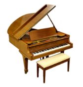 A Steinway & Sons of New York Patent Grand Construction mahogany cased piano, no.157302, standing