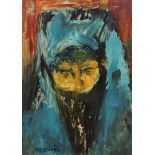 James Lawrence Isherwood (British, 1917-1989) 'Yashmak Woman'oil on boardsigned and titled verso,