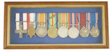 A WW1/WW2 MC group of eight medals to Major G H Hunt, Royal Engineers mentioned in dispatches London
