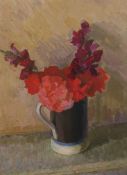 § § Henry Lamb R.A. (British, 1883-1960) Geraniums and Antirrhinumsoil on boardsigned, 1929