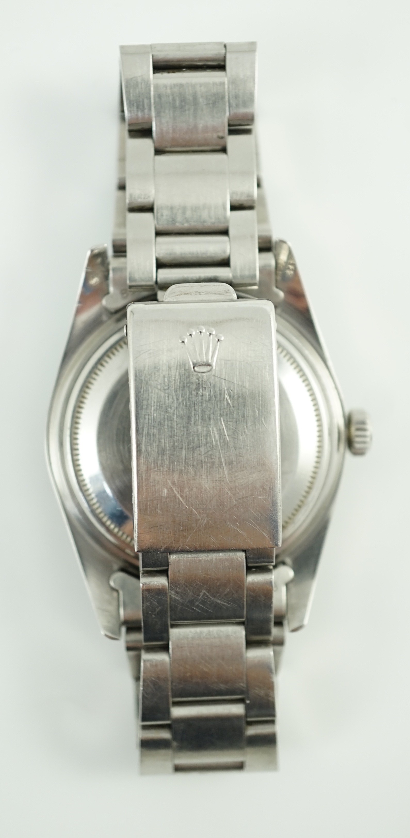 A gentleman's rare 1956 stainless steel Rolex Oyster Perpetual 100/330 Submariner wrist watch, - Image 3 of 3