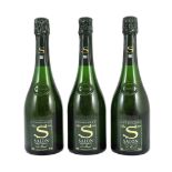 Three bottles of 1983 'Salon' champagne in original boxes***CONDITION REPORT***Boxes a little