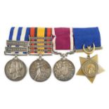 A Victorian Egypt / South Africa campaigns group of medals to 16739 Sergt. F.J. Allan, Royal