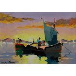 § § Cecil Rochfort D'Oyly-John (British, 1906-1993) 'Dawn Fishermen off French coast, near St