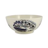 Eric Ravilious (1903-1942) for Wedgwood, a 'Boat Race' large bowl, c.1938, the exterior decorated