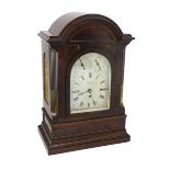 Boxell, Brighton, a Victorian mahogany chiming bracket clock, in arched architectural case with