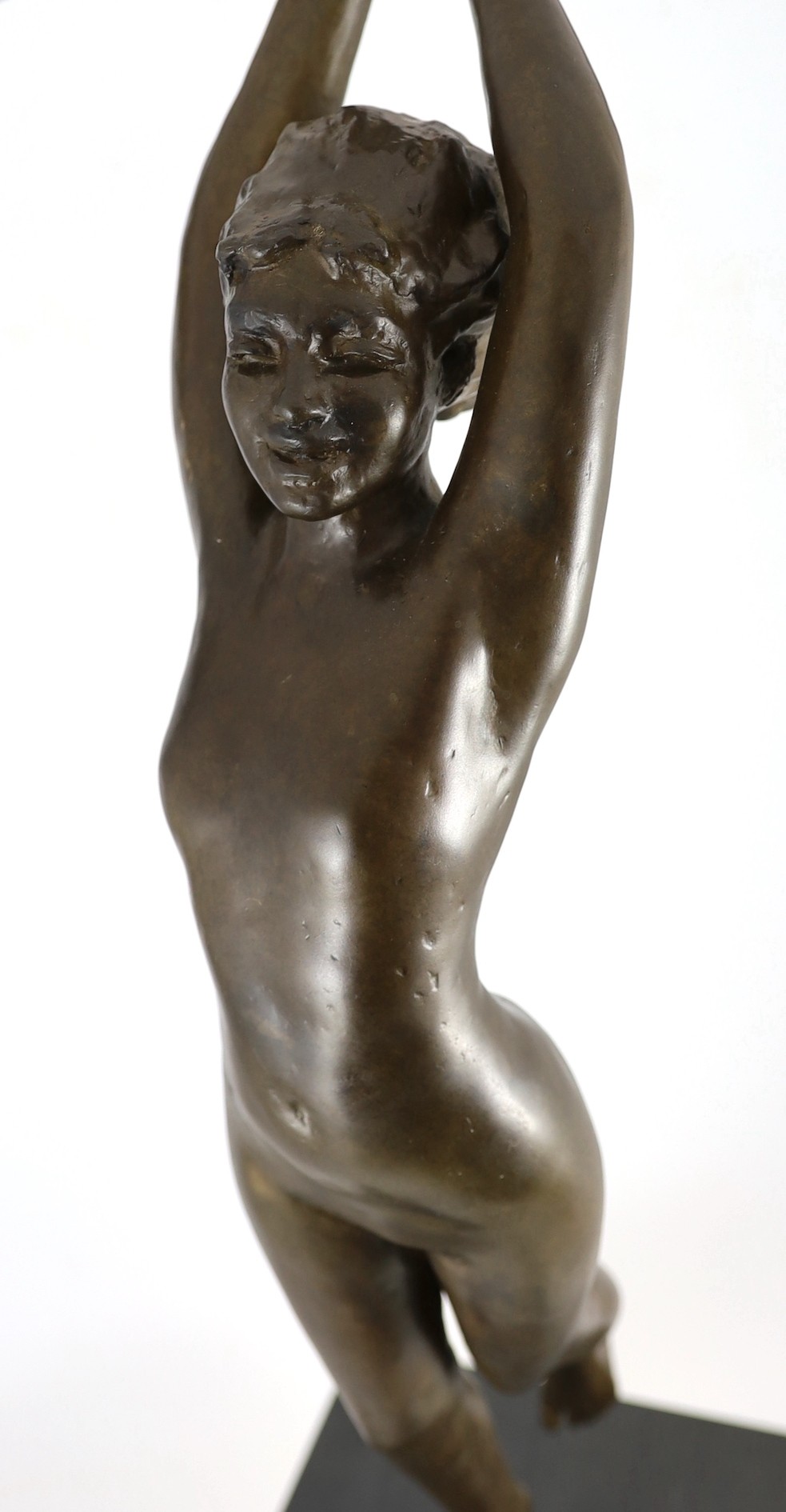 § § Sydney Harpley R.A. (British, 1927-1992), bronze, 'Girl with a beach ball', Signed beneath the - Image 2 of 4