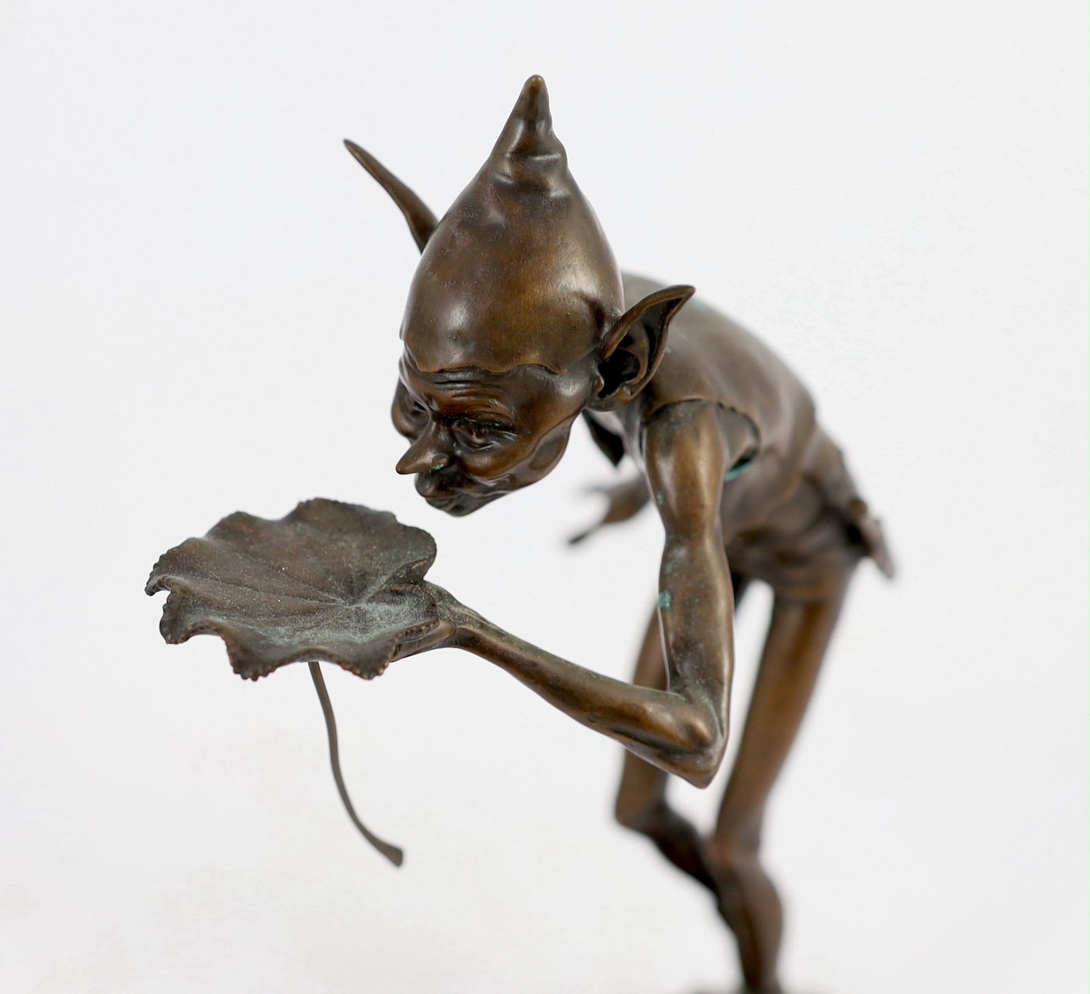 David Goode (British, b.1966). bronze; The Drinker, signed and dated 2014 and numbered 16, on - Image 3 of 4