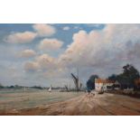 § § Marcus Ford (British, 1914-1989) Pin Mill, Suffolkoil on canvassigned61 x 91cm***CONDITION