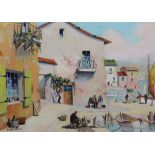 § § Cecil Rochfort D'Oyly-John (British, 1906-1993) 'Villefranche'oil on canvassigned and