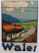 Pieter Irwin Brown (Dutch/Irish, 1903-1988) 'Wales'lithographsigned in the plate and dated 193263