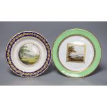 Two Derby dessert plates, late 18th century, attributed to Zachariah Boreman and ‘Jockey’ Hill,