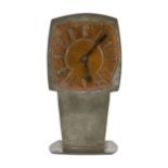 Archibald Knox for Liberty & Co., a rare ‘Tudric’ pewter and patinated copper clock, c.1902-05,