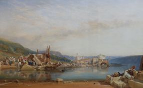 William Leighton Leitch RI (British, 1804-1883) Lake Maggiore, Northern Italy, 1866watercoloursigned