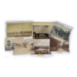 China, Nine albumen photographic views of Tianjin (Tientsin), c.1900, depicting the railroad, French