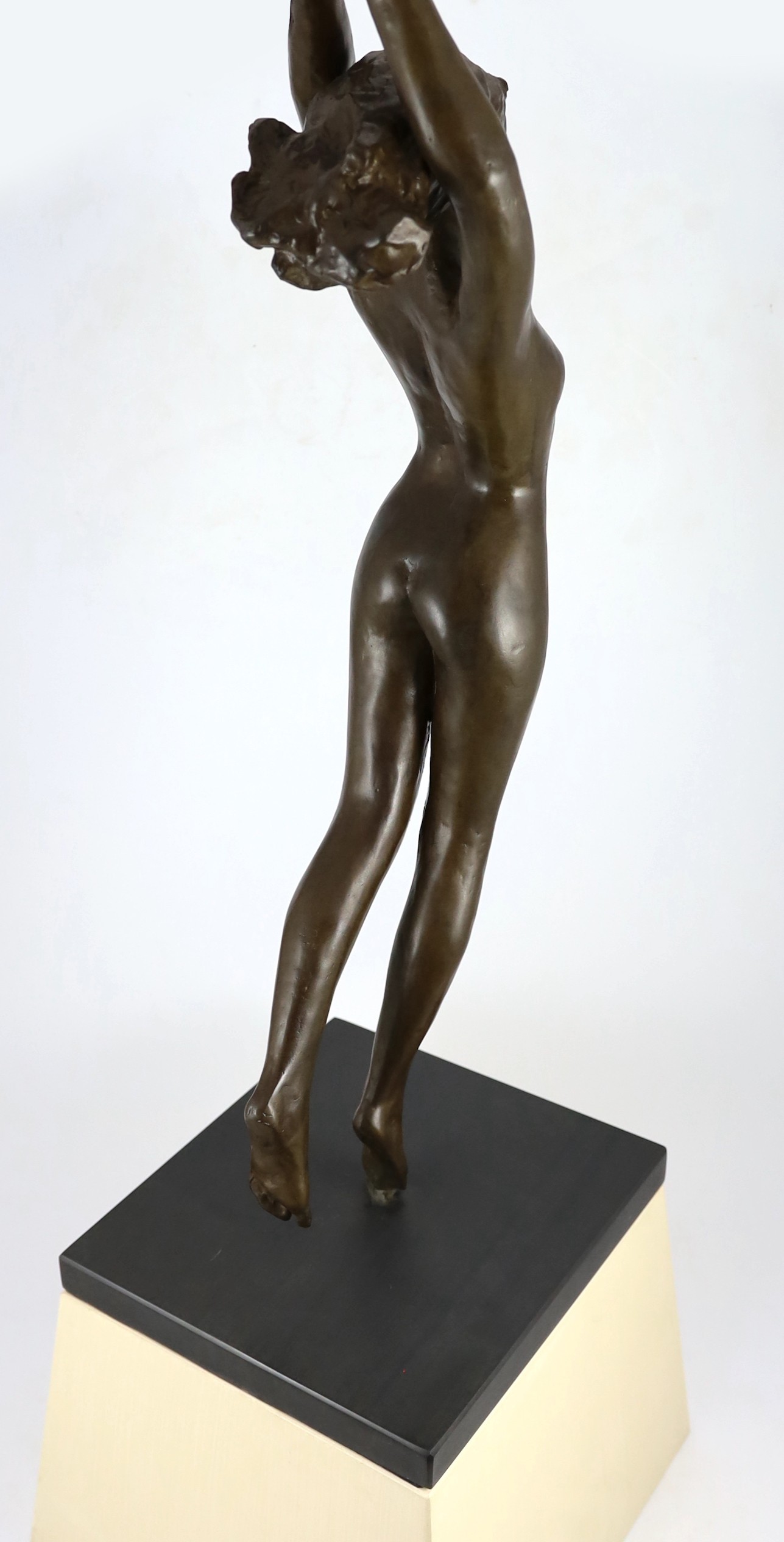 § § Sydney Harpley R.A. (British, 1927-1992), bronze, 'Girl with a beach ball', Signed beneath the - Image 4 of 4