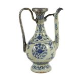 A Chinese late Ming blue and white ewer, made for the Islamic market, Jiajing to Wanli period,