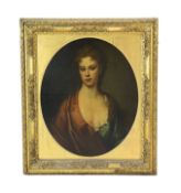 English School c.1760 Portrait of a ladyoil on canvas72 x 59cm***CONDITION REPORT***Oil on canvas