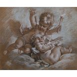 After Francois Boucher (French, 1703-1770) coloured chalks'Les Amorini'bears signature and dated
