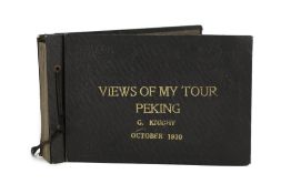 China, Beijing views, an album of photographs entitled ‘views of my tour Peking, by G. Knight,