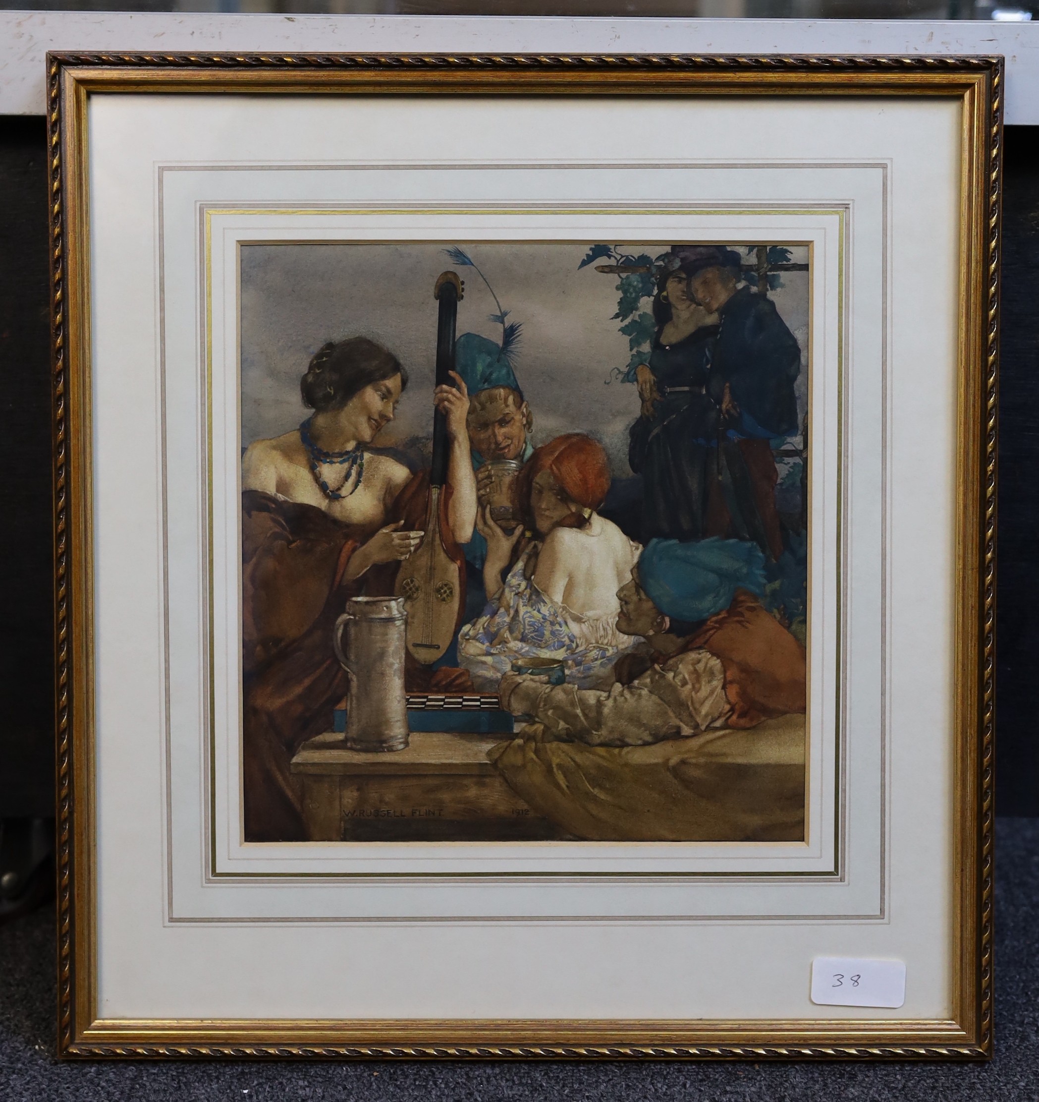 § § Sir William Russell Flint P.R.A., P.R.W.S., R.S.W., R.O.I., R.E. (Scottish, 1880-1969) 'A - Image 2 of 6