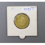 A George III gold spade guinea 1788, NVF