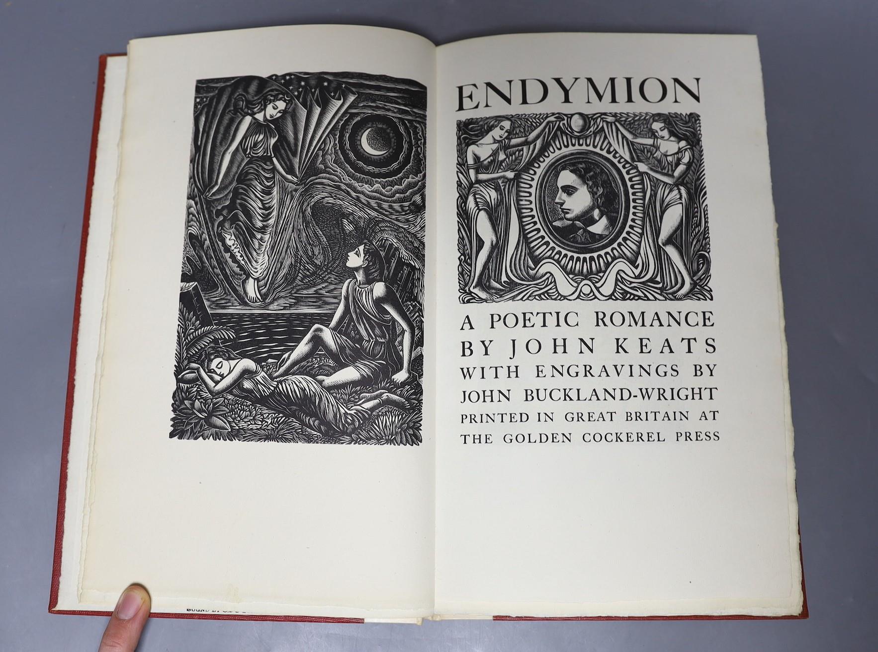 ° ° Golden Cockerel Press - Keats, John - Endymion, one of 500, illustrated by John Buckland-Wright, - Image 2 of 2