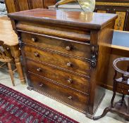 A Victorian Scottish mahogany chest, length 115cm, depth 53cm, height 116cm