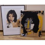 Andy Warhol, limited edition print, ‘’Mick Jagger 141’’, signed in the plate, 88/100, 55 x 38cm, and