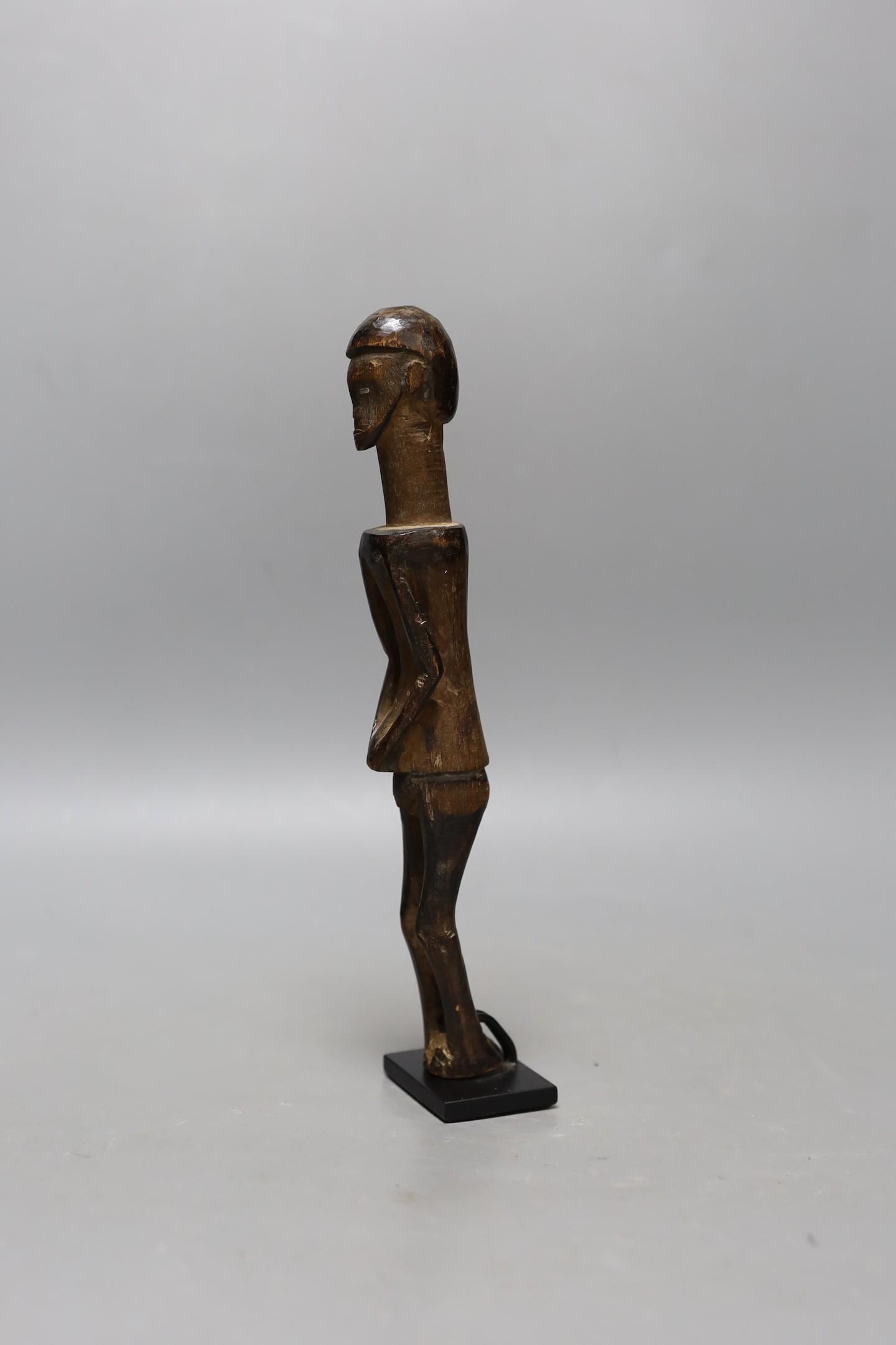 A West African figural carving on stand, 25cm excl stand - Image 2 of 2