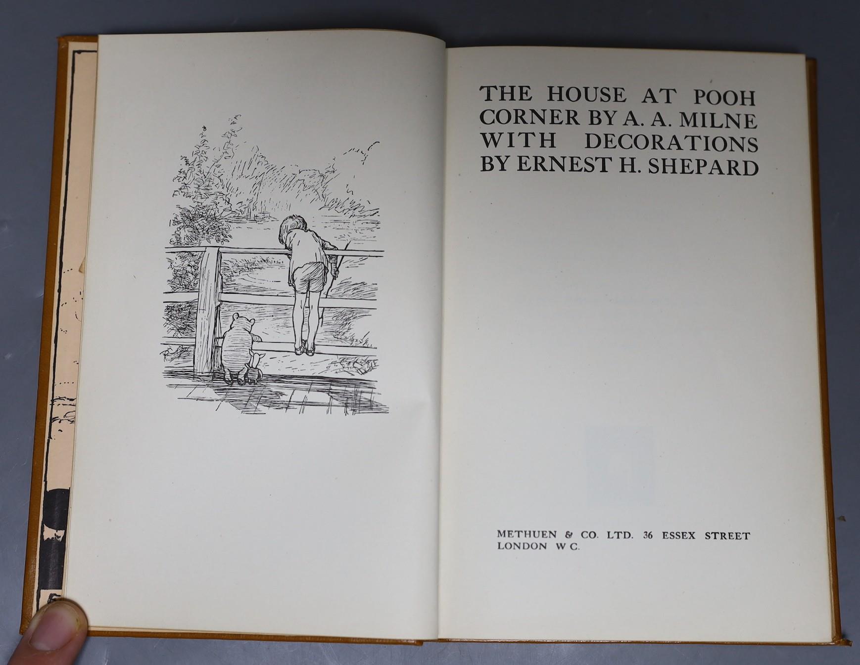 ° ° Milne, Alan Alexander - The House at Pooh Corner, 1st edition, illustrated by Ernest H. Shepard, - Image 2 of 2