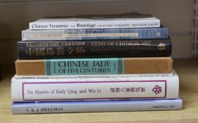 A collection of reference books on Chinese paintings, works of art and jade, including Chinese