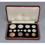 A cased George VI ‘coronation’ specimen coin set 1937, Crown to Maundy 1d, proof like (15),
