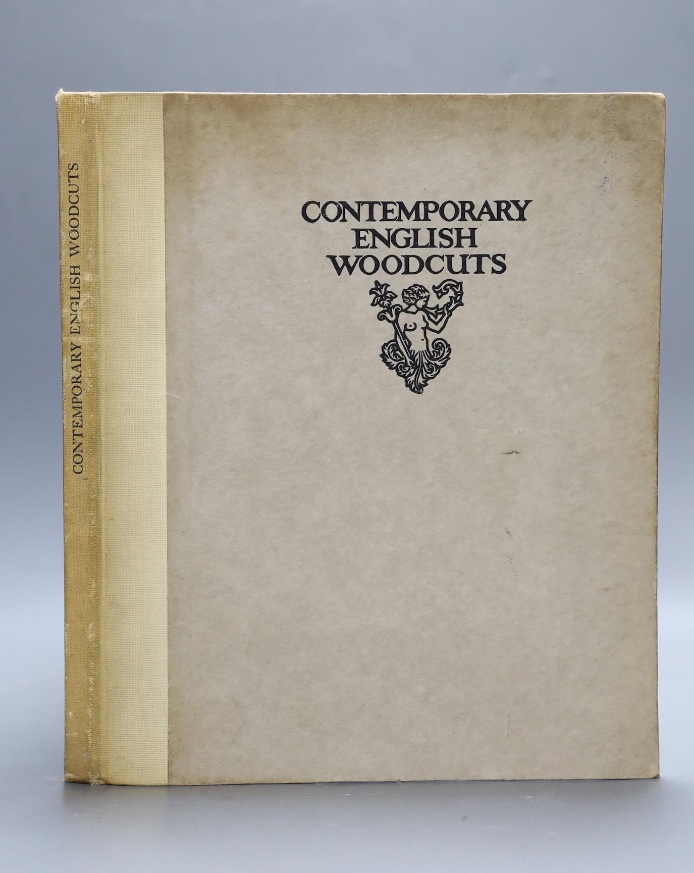 ° ° Dodgson, Campbell - Contemporary English Woodcuts, one of 550, folio, original half cloth,