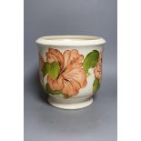 A large Moorcroft ‘Hibiscus’ jardiniere. 22.5cm tall