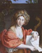 After Domenichino, watercolour on ivory, ‘The Cumaean Sibyl’, 12 x 10cm Ivory submission