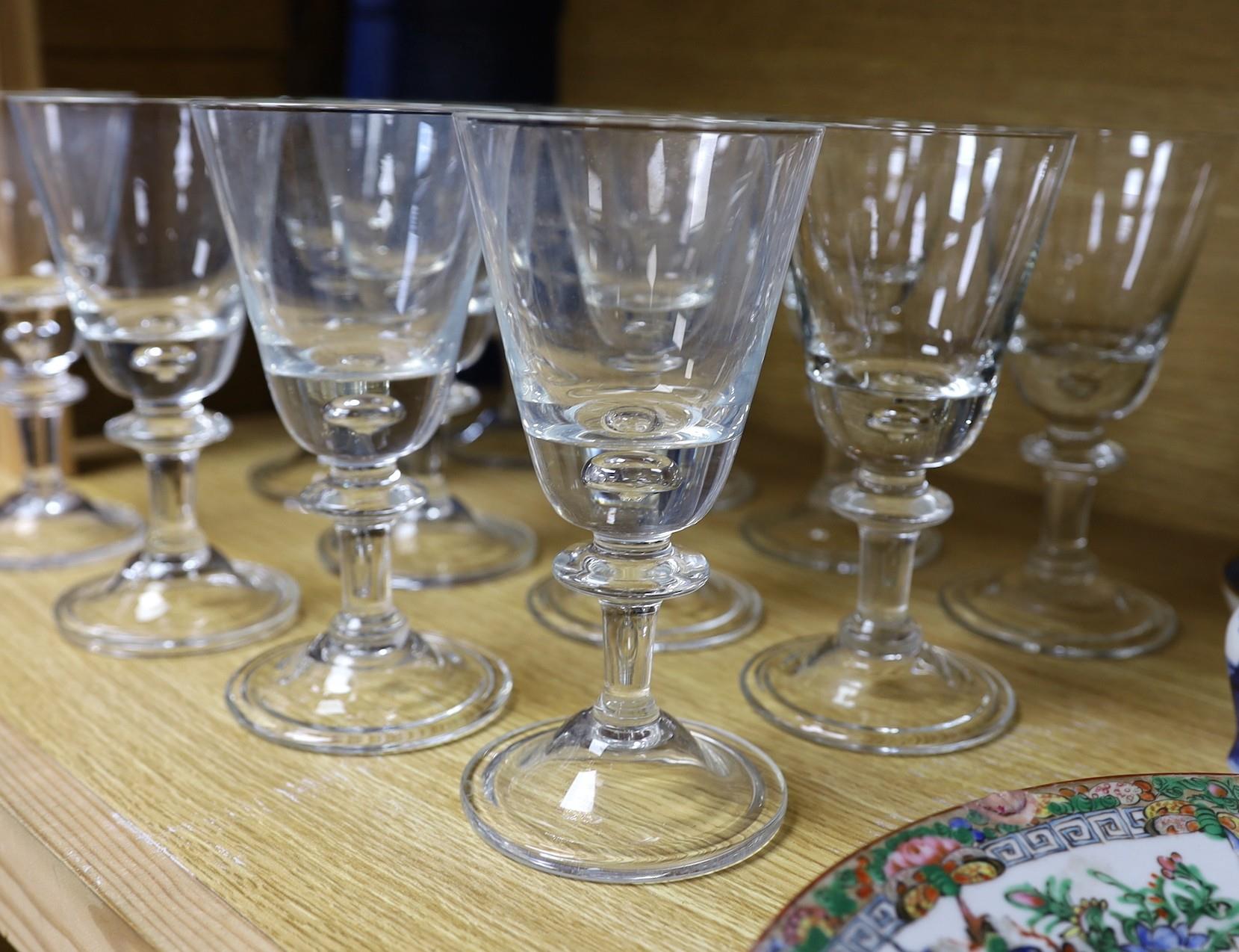 Set of twelve 1970’s Norwegian Hadeland wine goblets. 17.5cm tall - Image 2 of 2