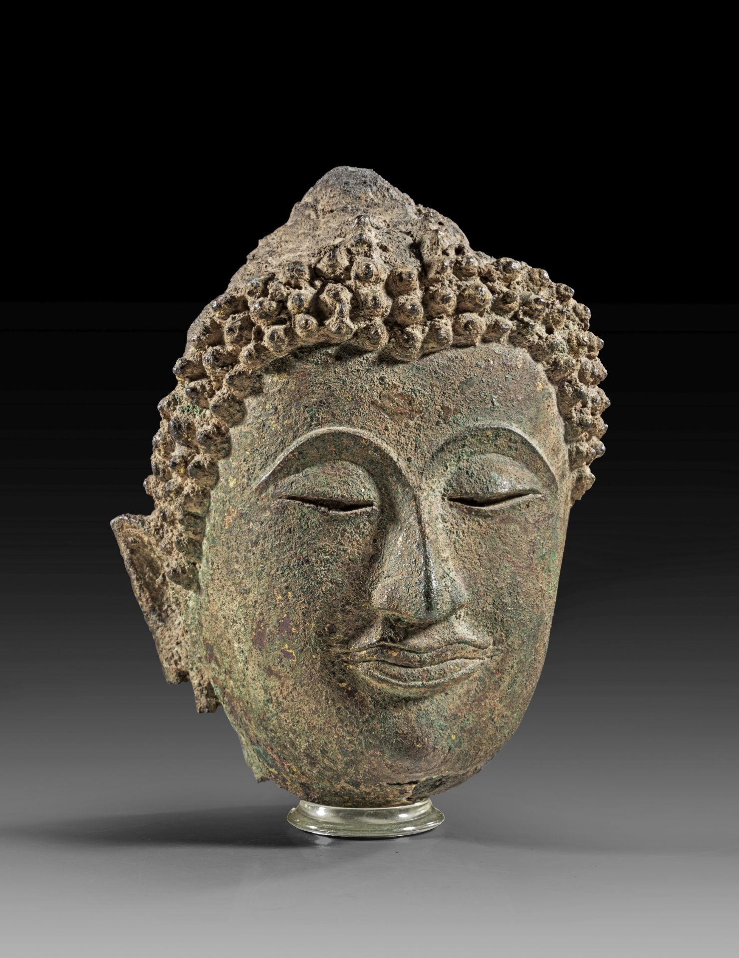 Beautiful Ayutthaya head of Buddha.