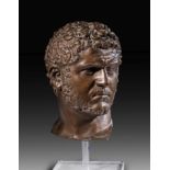Bronzeporträt des römischen Kaisers Caracalla.