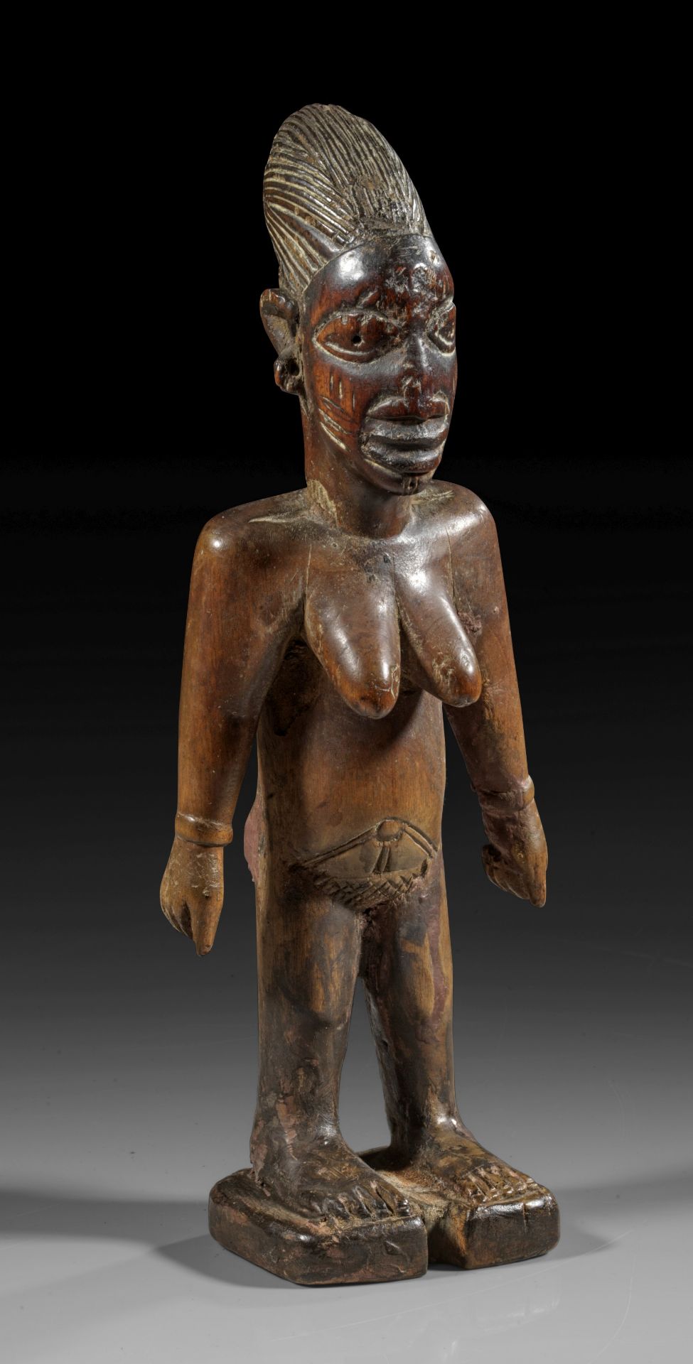Yoruba, Nigeria, female twin figure ibedji.