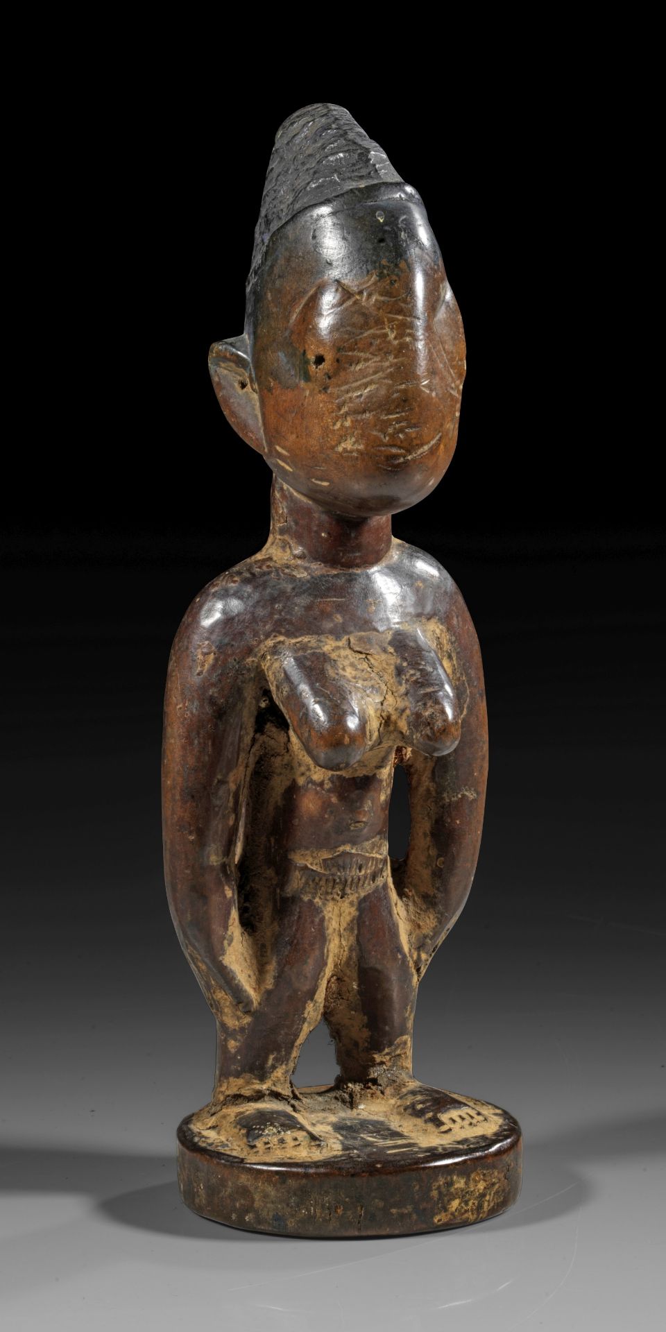 Yoruba, Nigeria, female twin figure ibedji.