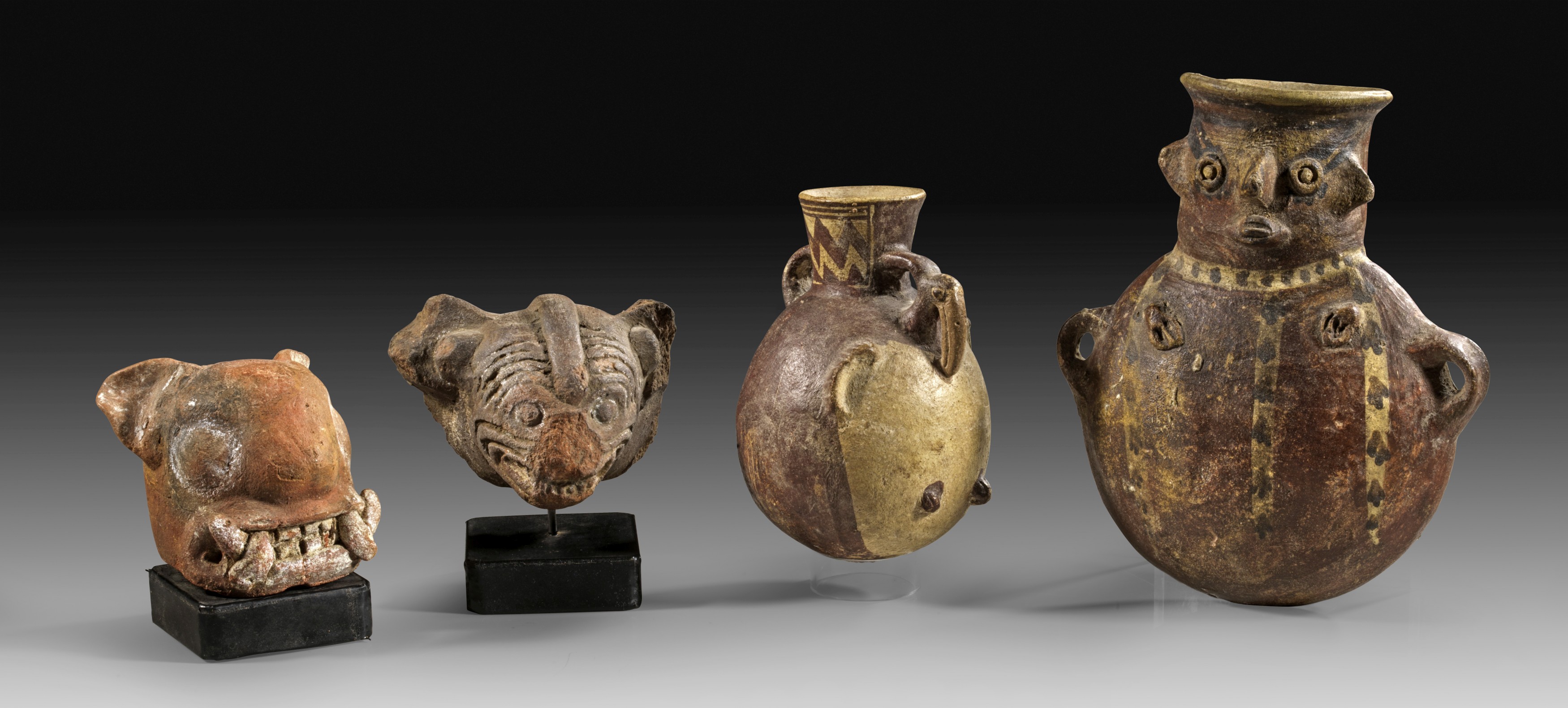 Small but interesting collection of Pre-columbian ceramics. 