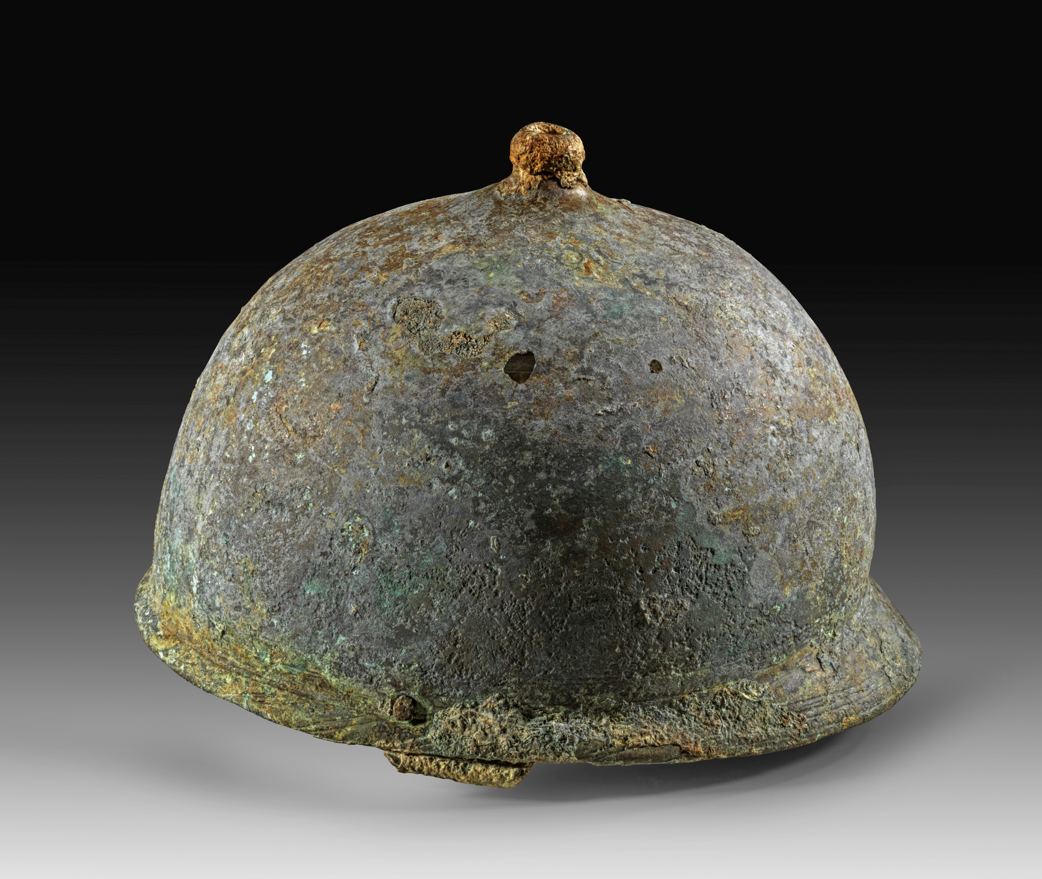 Roman republican helmet of the Montefortino type. 