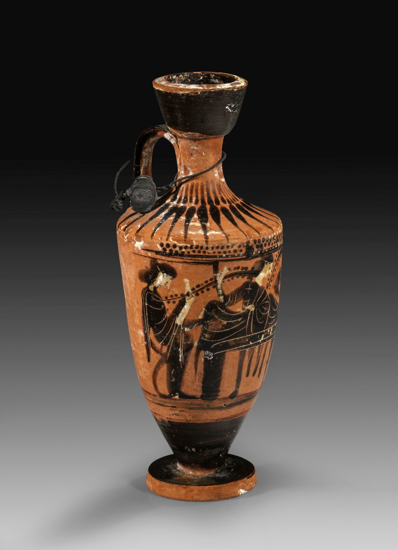 Black-figure lekythos of the Gela Painter. 