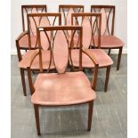 A SET OF SIX G-PLAN TEAK DINING CHAIRS including a pair of carvers Condition Report : good condition